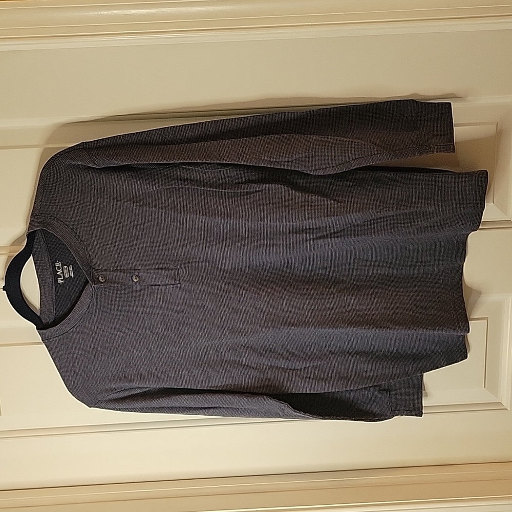 Childrens place navy henley thermal top xxl/16